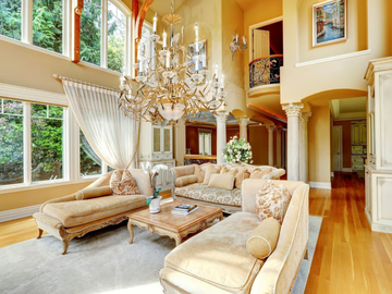 FOLIAGE 350/12+6+3+2 - Gold plated/satin gold plated chandelier with crystal by Possoni Illuminazione - view 3